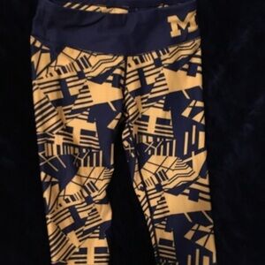 Michigan Leggings Blue And Yellow XS